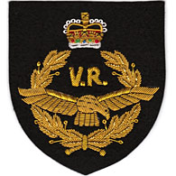 RAF Volunteer Reserve wire blazer badge
